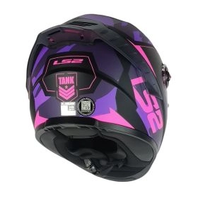 CASCO LS2 FF816 COSMOS TANK CAMOX NEGRO MORADO MATE