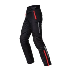 PANTALON LS2 CHART MUJER NEGRO ROJO