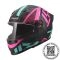 CASCO LS2 FF816 COSMOS PASKAL NEGRO ROSA MATE
