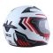 CASCO BLD 878 DOT TRACE BLANCO NEGRO ROJO
