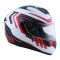 CASCO BLD 878 DOT TRACE BLANCO NEGRO ROJO
