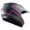 CASCO NIÑO GHB 818 DOT GRID NEGRO ROSA MATTE