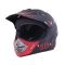 CASCO GHB 818 DOT KRAZY NEGRO ROJO MATTE