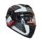 CASCO GHB M-61 SCHEME NEGRO GRIS ROJO MATE