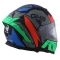 CASCO GHB M-69 TWISTED VERDE ROJO GRIS MATE
