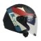 CASCO LS2 OF600 COPTER II RISE NEGRO ROJO AZUL MATE