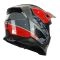 CASCO LS2 OF606 DRIFTER DEVOR SILVER TITANIO ROJO
