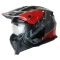 CASCO LS2 OF606 DRIFTER DEVOR SILVER TITANIO ROJO