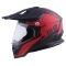 CASCO GHB 819-7 SQUALO NEGRO ROJO MATE