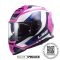 CASCO LS2 FF800 STORM II TECHY BLANCO ROSA