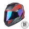 CASCO GHB 160 FAST NEGRO ROJO MATE MICA TORNASOL