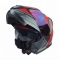 CASCO GHB 160 FAST NEGRO ROJO MATE MICA TORNASOL