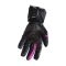 GUANTE ATROX MIG  CUERO Y TEXTIL NEGRO ROSA
