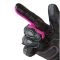 GUANTE ATROX MIG  CUERO Y TEXTIL NEGRO ROSA