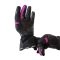 GUANTE ATROX MIG  CUERO Y TEXTIL NEGRO ROSA