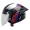 CASCO ABIERTO LS2 OF616 AIRFLOW II RUSH BLANCO AZUL ROJO