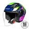 CASCO ABIERTO LS2 OF616 AIRFLOW II STING AZUL ROSA