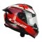 CASCO LS2 FF802 FLASH II IMPACT ROJO BLANCO