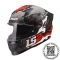 CASCO LS2 FF816 COSMOS MONARK NEGRO ROJO MATE