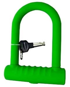 CANDADO SEGURIDAD U-LOCK 170 MM SILICONA VERDE 