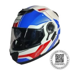 CASCO GHB 160 FINISHING BLANCO AZUL ROJO