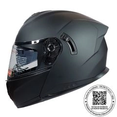 CASCO ABATIBLE GHB 166 NEGRO MATTE