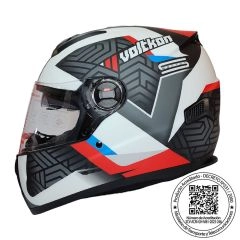CASCO GHB M-61 SCHEME NEGRO GRIS ROJO MATE