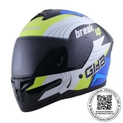 CASCO GHB M-71 BREAK UP GRIS AZUL AMARILLO MICA TINTEADA