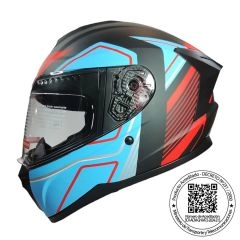CASCO GHB M-72 EXILIO AZUL ROJO MATTE