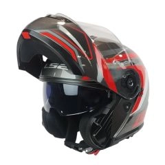 CASCO LS2 FF908 STROBE II PHANTOM TITANIO GRIS ROJO