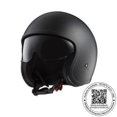 CASCO LS2 OF599 SPITFIRE II NEGRO MATE