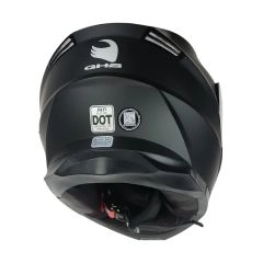 CASCO GHB 160 MONO NEGRO MATE MICA TORNASOL