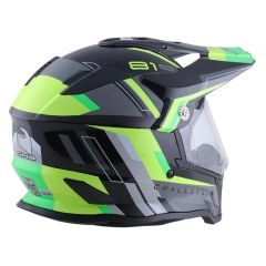 CASCO GHB 819-7 CHALLENGER NEGRO AMARILLO VERDE
