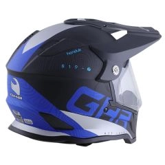CASCO GHB 819-7 HONDUK NEGRO AZUL MATE