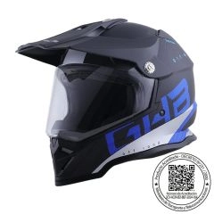 CASCO GHB 819-7 HONDUK NEGRO AZUL MATE