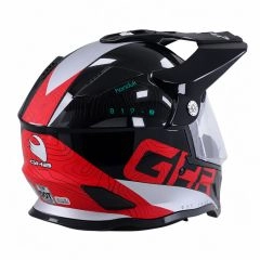 CASCO GHB 819-7 HONDUK NEGRO ROJO