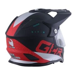 CASCO GHB 819-7 HONDUK NEGRO ROJO MATE