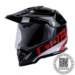 CASCO GHB 819-7 HONDUK NEGRO ROJO
