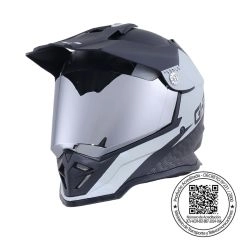 CASCO GHB 819-7 SQUALO NEGRO GRIS MATE MICA IRIDIUM SILVER