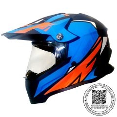 CASCO GHB 819-7 ZKIT AZUL NARANJO MATE