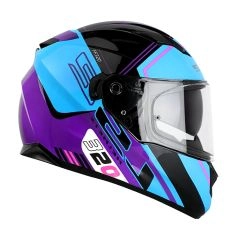 CASCO INTEGRAL LS2 FF320 STREAM EVO SCHE AZUL MORADO