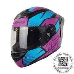 CASCO LS2 FF352 EVO AXTRO NEGRO AZUL MORADO MATE