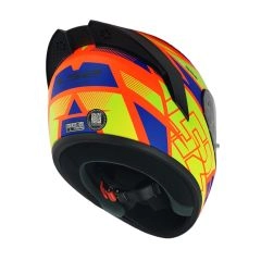 CASCO LS2 FF352 EVO AXTRO NARANJO AZUL VERDE MATE