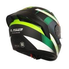CASCO LS2 FF352 EVO MERCH NEGRO VERDE SPOILER  NEGRO MATE