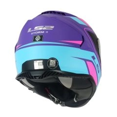 CASCO LS2 FF800 STORM II FIST MORADO AZUL MATE