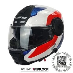 CASCO LS2 FF902 SCOPE II DURIA BLANCO AZUL ROJO