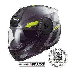 CASCO LS2 FF902 SCOPE II MAX NEGRO AMARILLO