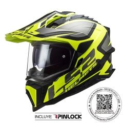 CASCO LS2 MX701 EXPLORER ALTER NEGRO AMARILLO MATE