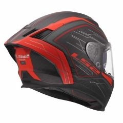 CASCO LS2 FF807 DRAGON CARBON SUBIC ROJO MATE