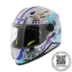 CASCO NIÑO LS2 FF812 KID NEXT LEVEL BLANCO
